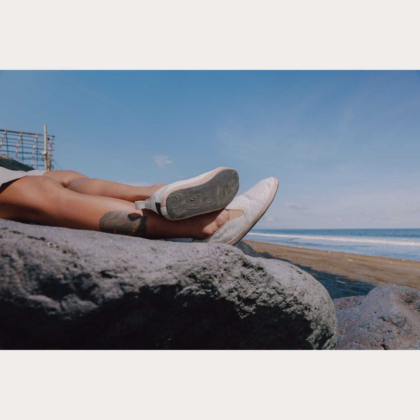 Beach Slip Ons ~ Black Hemp