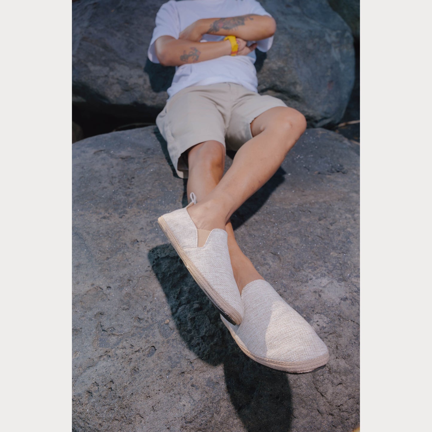 Beach Slip Ons ~ Black Hemp