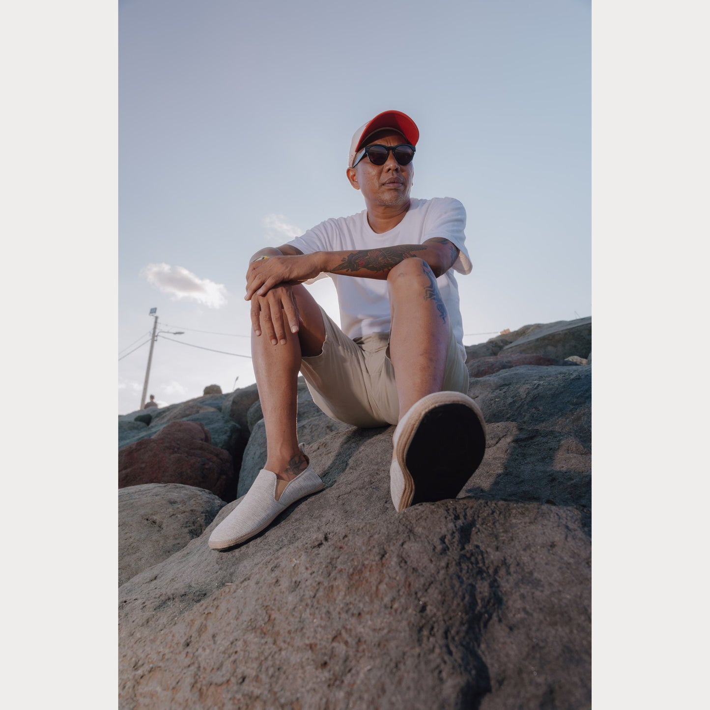 Beach Slip Ons ~ Black Hemp