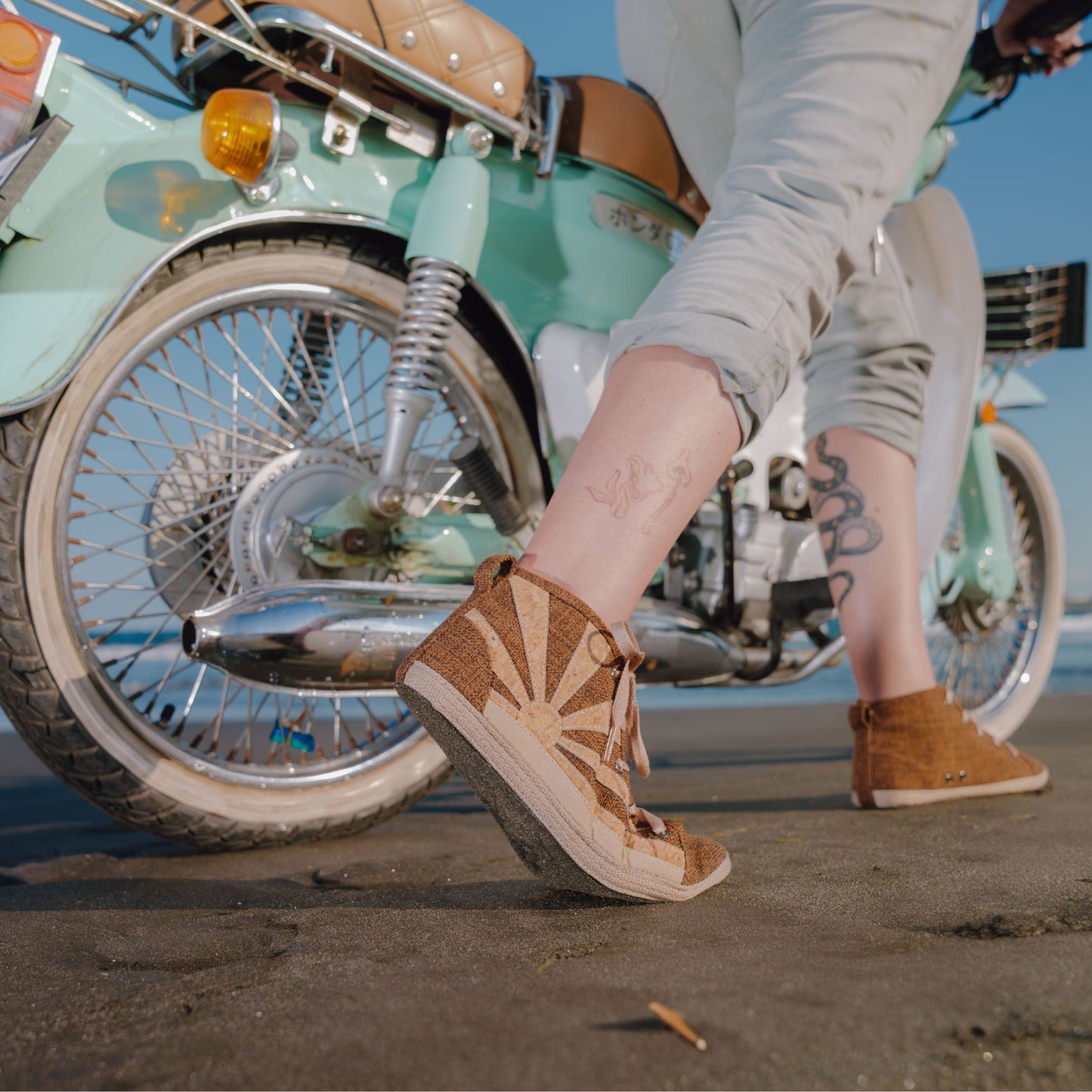 New Hemp High Tops ~ Sage Green