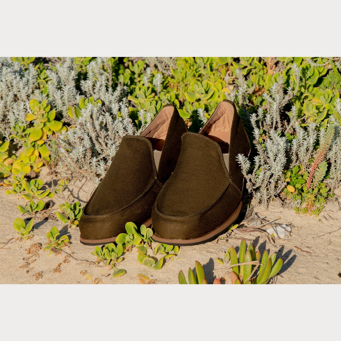 Navy Canvas Loafers