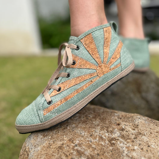 New Hemp High Tops ~ Sage Green